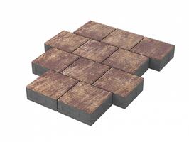  Тротуарная плитка Stellard Квадрат 200х200х60 мм Гавана: внешний вид