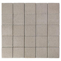  Тротуарная плитка Braer ЛУВР Квадрат 200х200х60 мм Гранит Белый: внешний вид